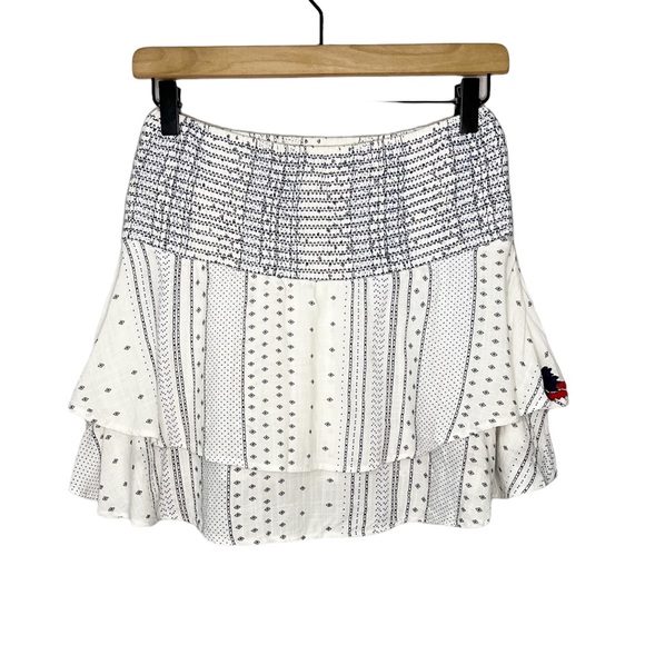 PIPER by Townsen Floral Embroidered Printed Tiered Hi Low Skirt XS - Picture 2 of 8